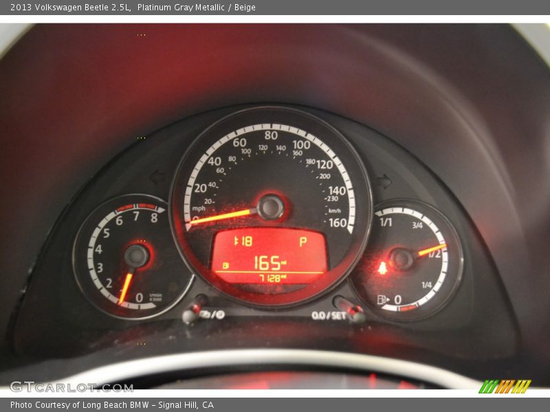 Platinum Gray Metallic / Beige 2013 Volkswagen Beetle 2.5L
