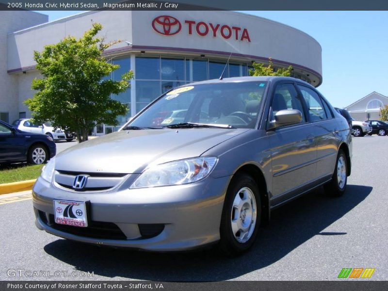 Magnesium Metallic / Gray 2005 Honda Civic Hybrid Sedan