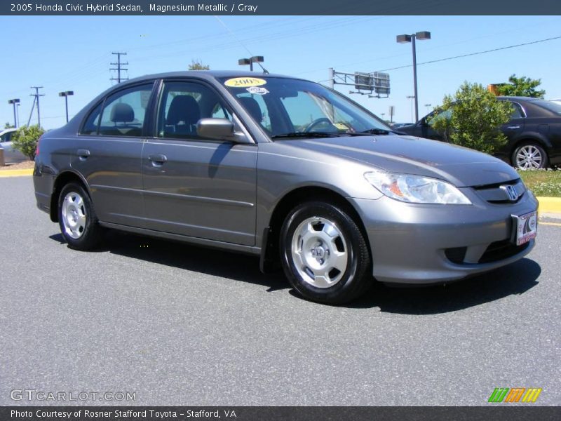 Magnesium Metallic / Gray 2005 Honda Civic Hybrid Sedan