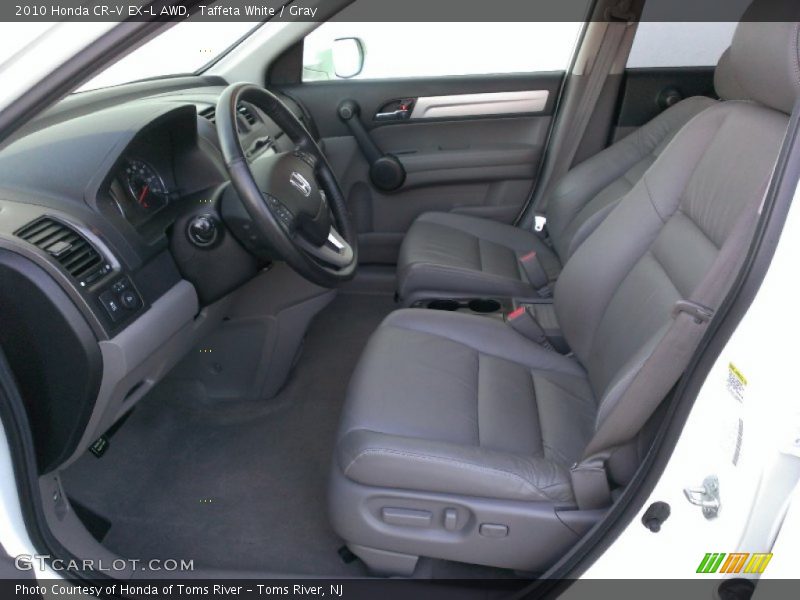 Taffeta White / Gray 2010 Honda CR-V EX-L AWD