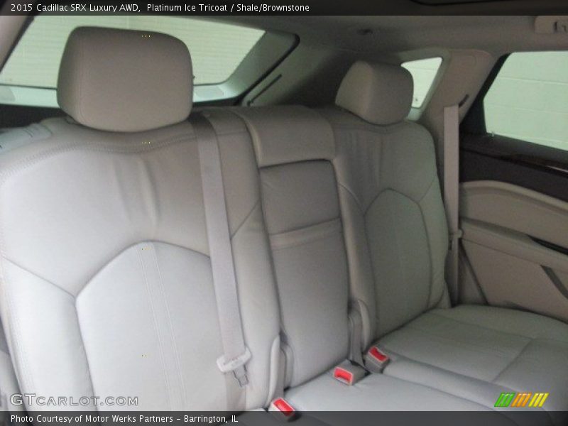 Platinum Ice Tricoat / Shale/Brownstone 2015 Cadillac SRX Luxury AWD