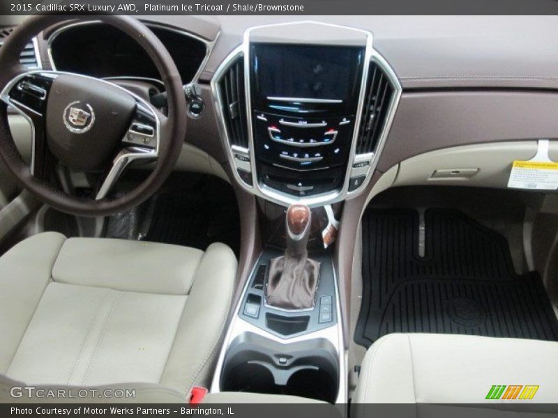 Platinum Ice Tricoat / Shale/Brownstone 2015 Cadillac SRX Luxury AWD