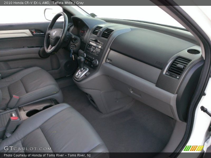Taffeta White / Gray 2010 Honda CR-V EX-L AWD