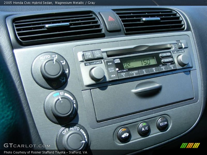 Magnesium Metallic / Gray 2005 Honda Civic Hybrid Sedan