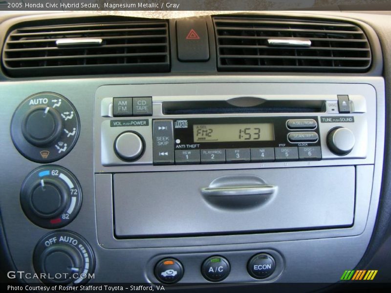 Magnesium Metallic / Gray 2005 Honda Civic Hybrid Sedan