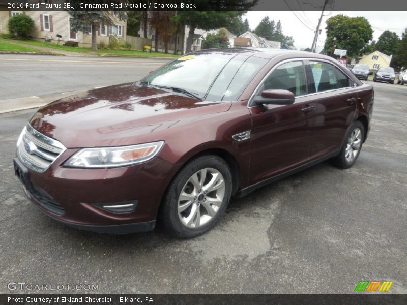 Cinnamon Red Metallic / Charcoal Black 2010 Ford Taurus SEL