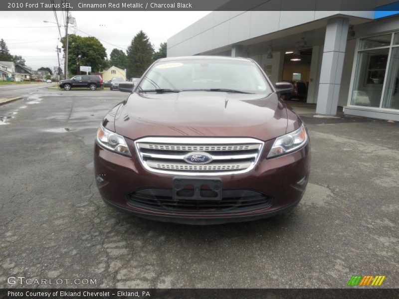 Cinnamon Red Metallic / Charcoal Black 2010 Ford Taurus SEL