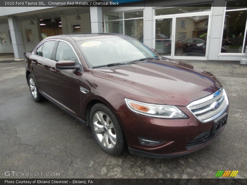 Cinnamon Red Metallic / Charcoal Black 2010 Ford Taurus SEL