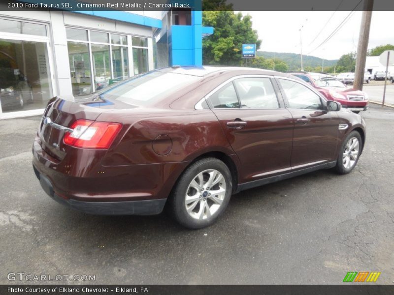 Cinnamon Red Metallic / Charcoal Black 2010 Ford Taurus SEL