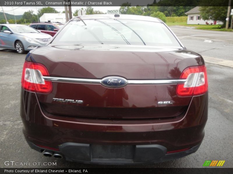 Cinnamon Red Metallic / Charcoal Black 2010 Ford Taurus SEL
