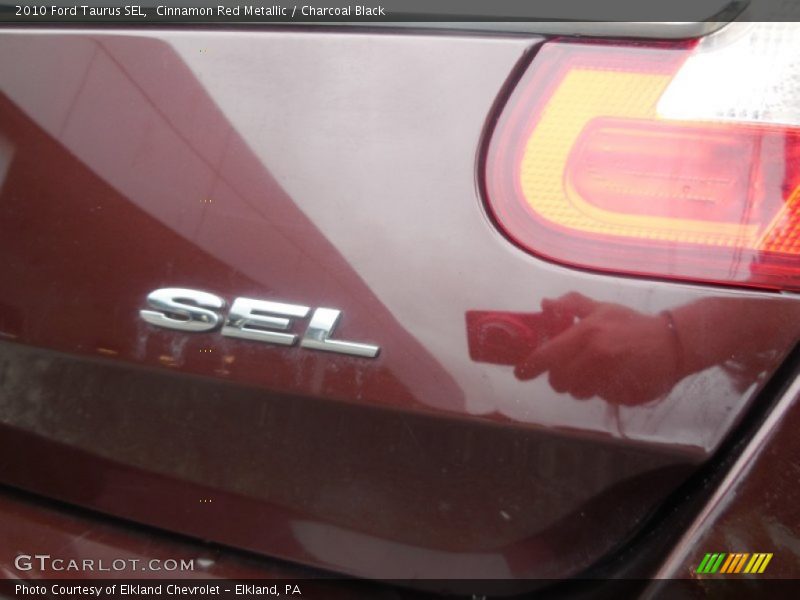 Cinnamon Red Metallic / Charcoal Black 2010 Ford Taurus SEL