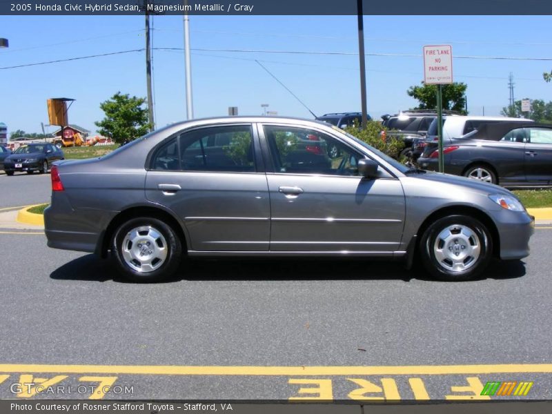 Magnesium Metallic / Gray 2005 Honda Civic Hybrid Sedan