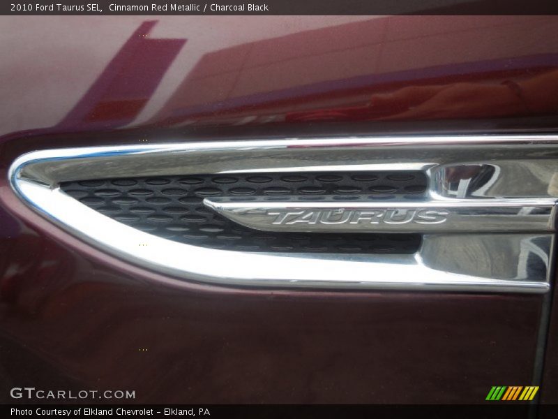 Cinnamon Red Metallic / Charcoal Black 2010 Ford Taurus SEL