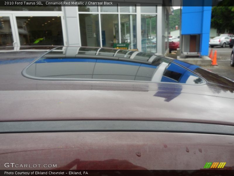 Cinnamon Red Metallic / Charcoal Black 2010 Ford Taurus SEL