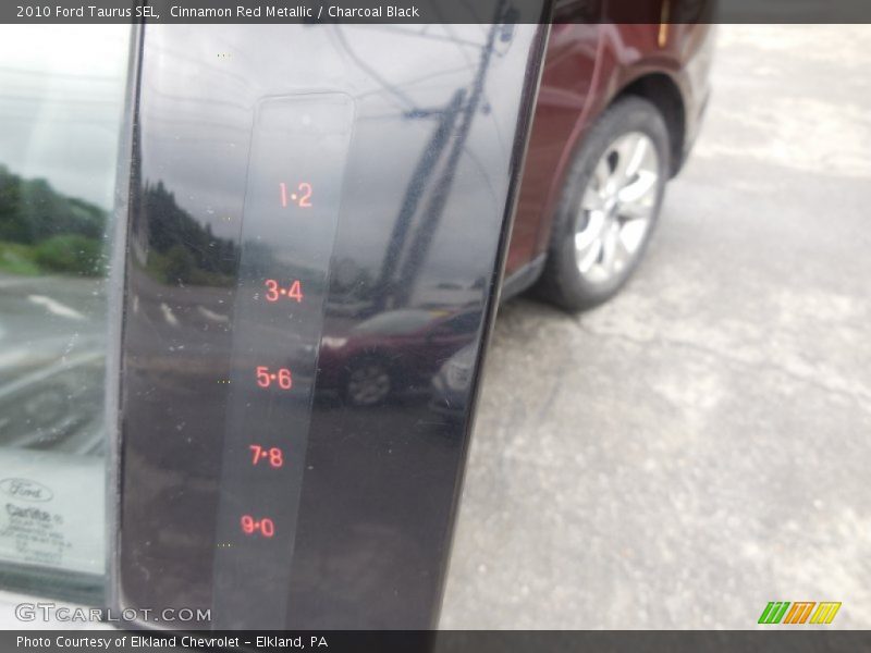 Cinnamon Red Metallic / Charcoal Black 2010 Ford Taurus SEL
