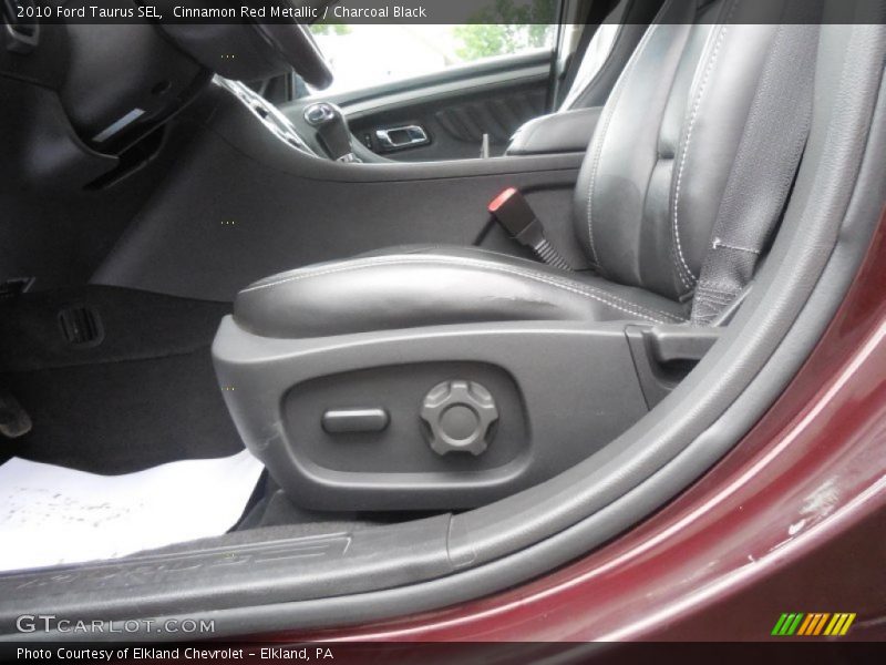 Cinnamon Red Metallic / Charcoal Black 2010 Ford Taurus SEL