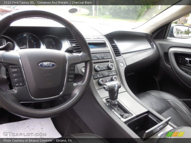 Cinnamon Red Metallic / Charcoal Black 2010 Ford Taurus SEL