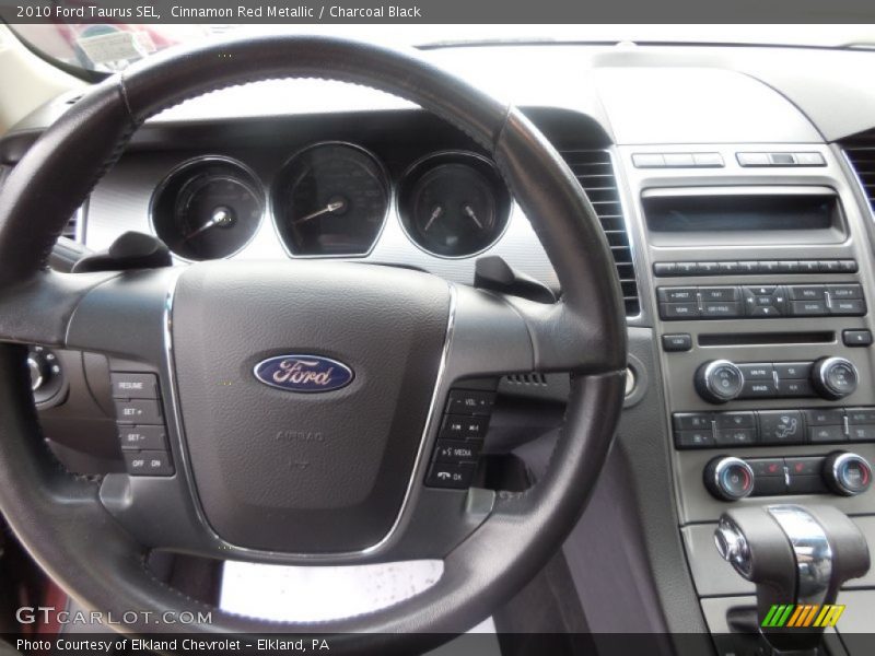 Cinnamon Red Metallic / Charcoal Black 2010 Ford Taurus SEL