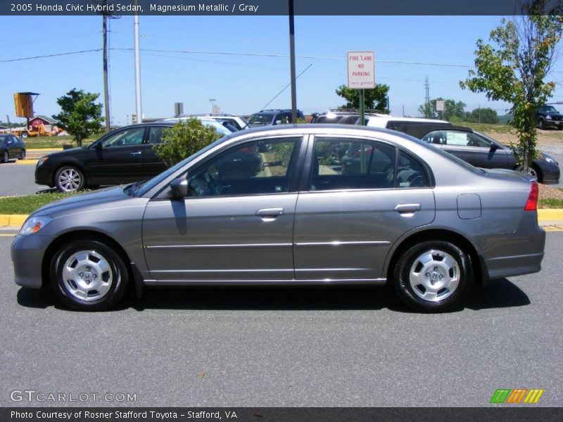 Magnesium Metallic / Gray 2005 Honda Civic Hybrid Sedan