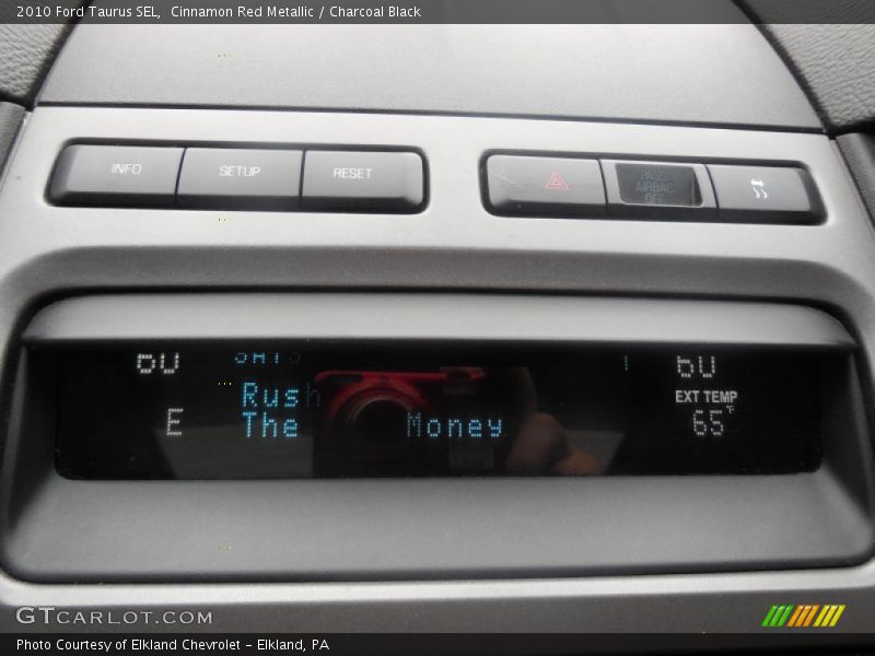 Cinnamon Red Metallic / Charcoal Black 2010 Ford Taurus SEL