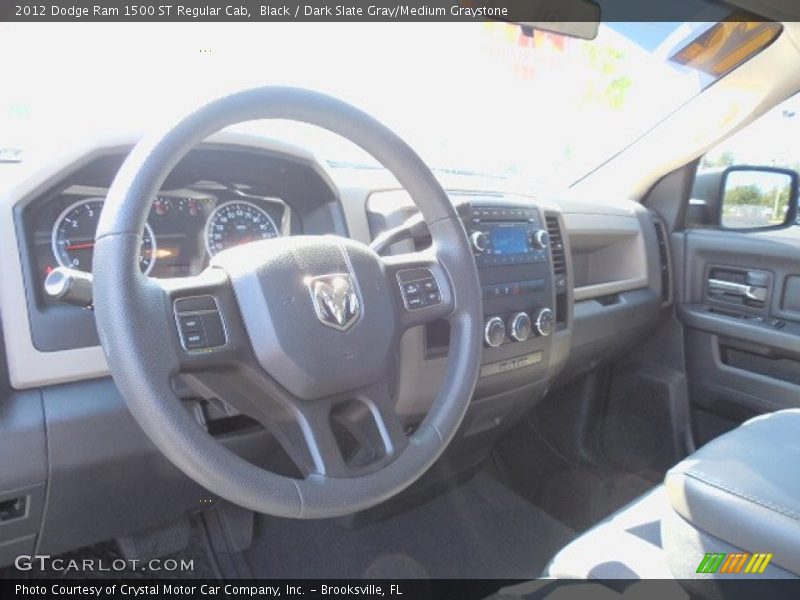 Black / Dark Slate Gray/Medium Graystone 2012 Dodge Ram 1500 ST Regular Cab