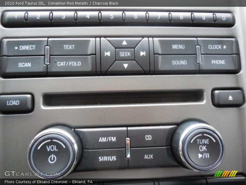 Cinnamon Red Metallic / Charcoal Black 2010 Ford Taurus SEL