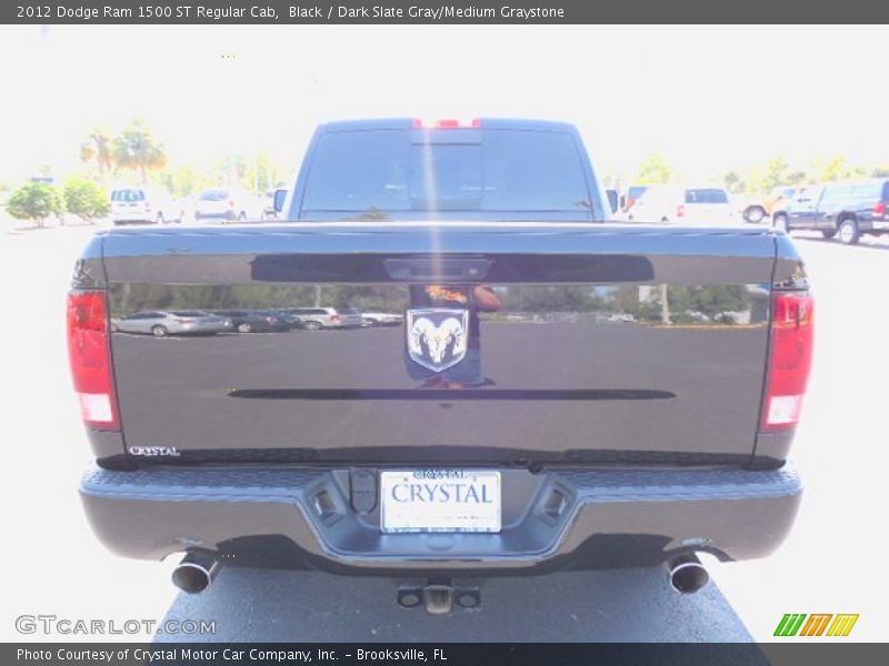 Black / Dark Slate Gray/Medium Graystone 2012 Dodge Ram 1500 ST Regular Cab