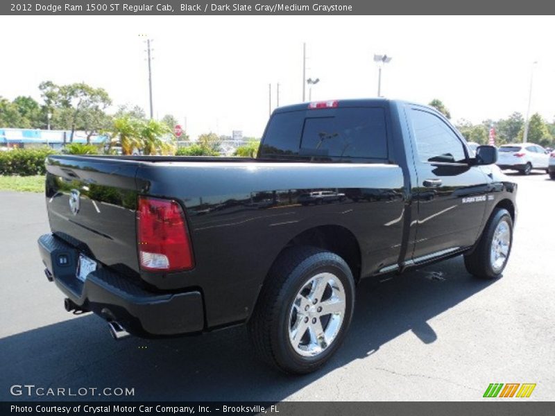 Black / Dark Slate Gray/Medium Graystone 2012 Dodge Ram 1500 ST Regular Cab
