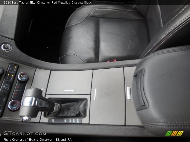 Cinnamon Red Metallic / Charcoal Black 2010 Ford Taurus SEL