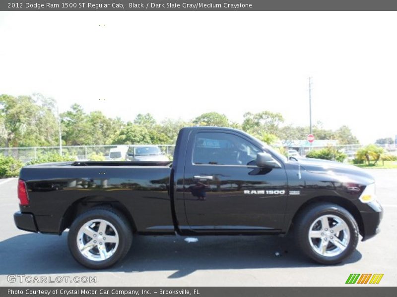 Black / Dark Slate Gray/Medium Graystone 2012 Dodge Ram 1500 ST Regular Cab