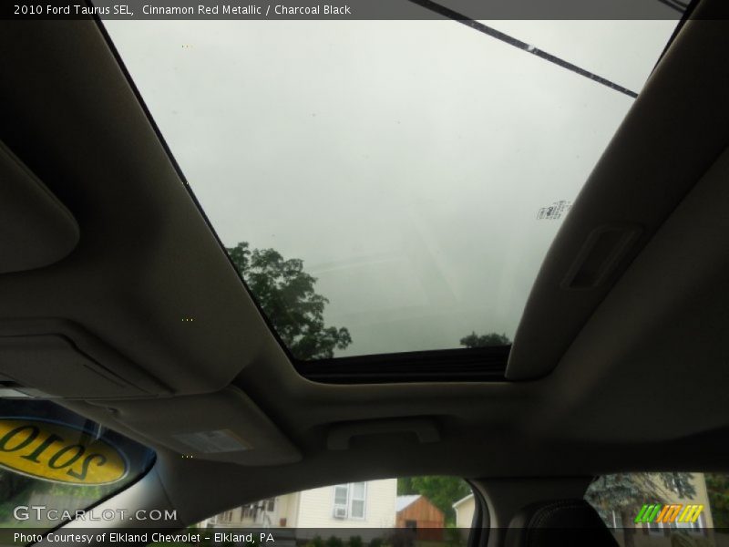 Cinnamon Red Metallic / Charcoal Black 2010 Ford Taurus SEL