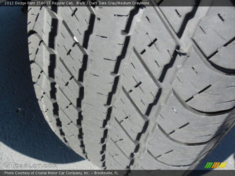 Black / Dark Slate Gray/Medium Graystone 2012 Dodge Ram 1500 ST Regular Cab