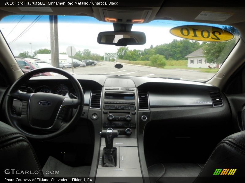 Cinnamon Red Metallic / Charcoal Black 2010 Ford Taurus SEL