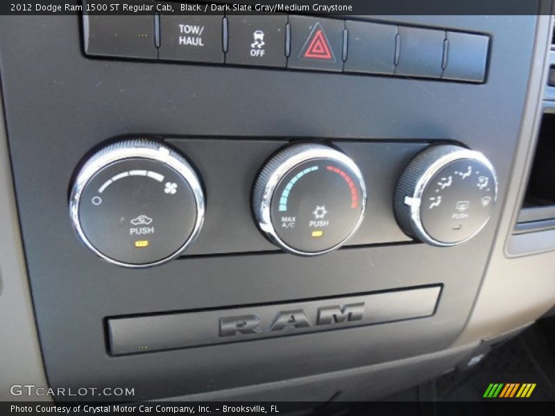 Black / Dark Slate Gray/Medium Graystone 2012 Dodge Ram 1500 ST Regular Cab