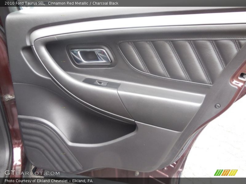 Cinnamon Red Metallic / Charcoal Black 2010 Ford Taurus SEL