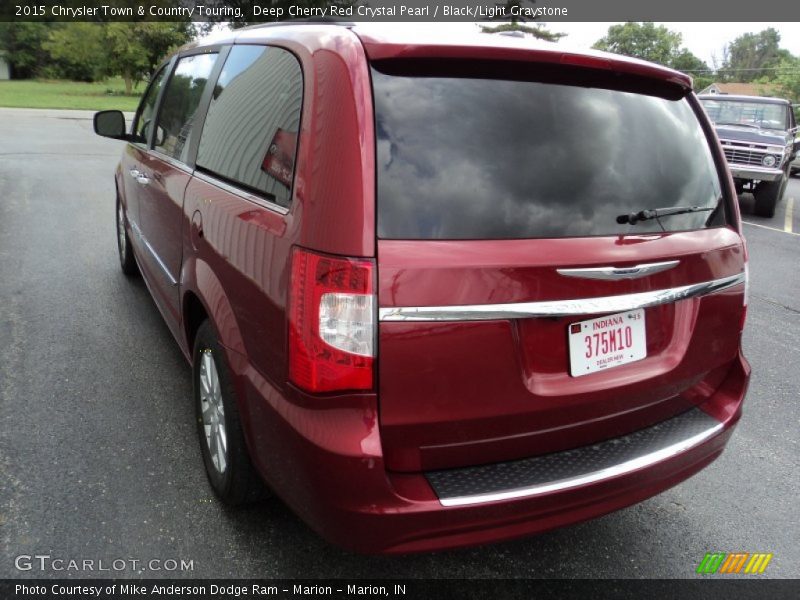 Deep Cherry Red Crystal Pearl / Black/Light Graystone 2015 Chrysler Town & Country Touring