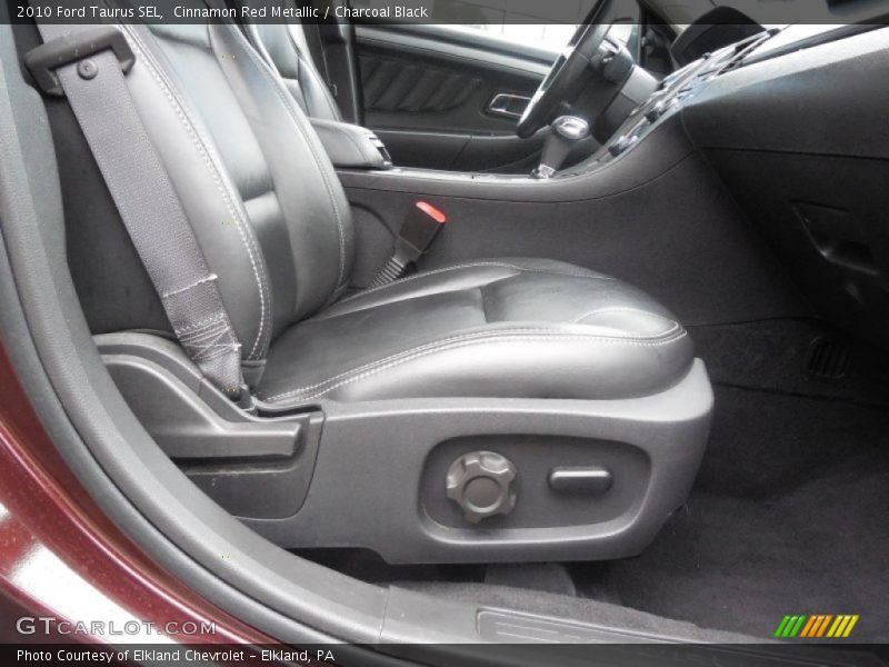 Cinnamon Red Metallic / Charcoal Black 2010 Ford Taurus SEL