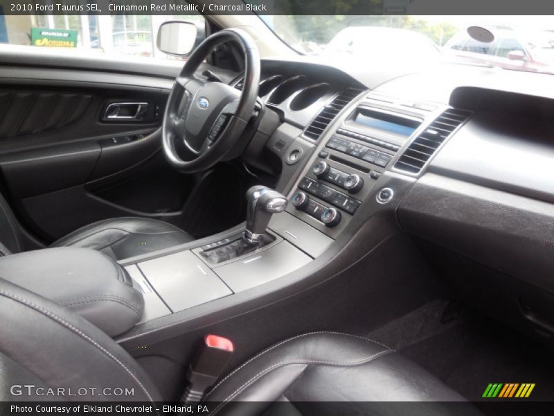 Cinnamon Red Metallic / Charcoal Black 2010 Ford Taurus SEL