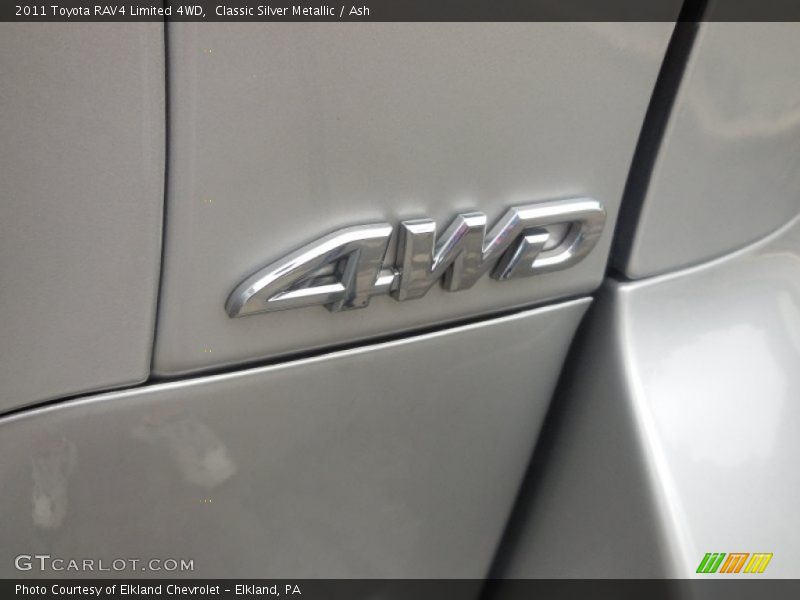Classic Silver Metallic / Ash 2011 Toyota RAV4 Limited 4WD