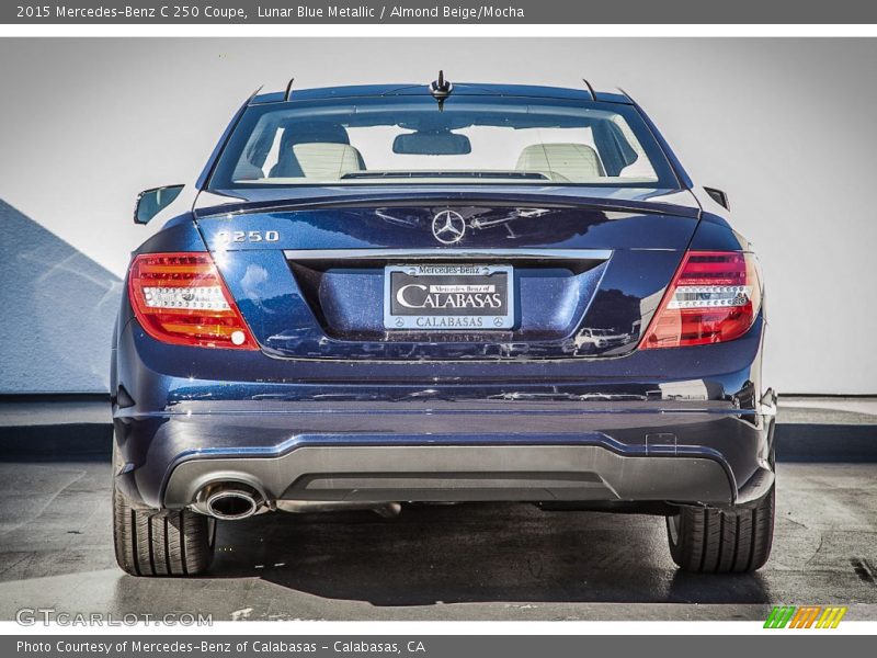 Lunar Blue Metallic / Almond Beige/Mocha 2015 Mercedes-Benz C 250 Coupe