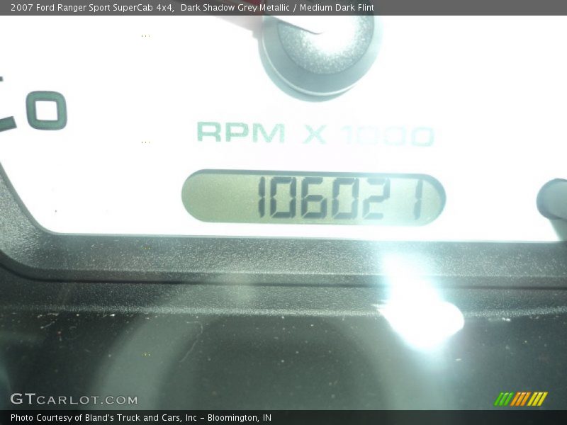 Dark Shadow Grey Metallic / Medium Dark Flint 2007 Ford Ranger Sport SuperCab 4x4