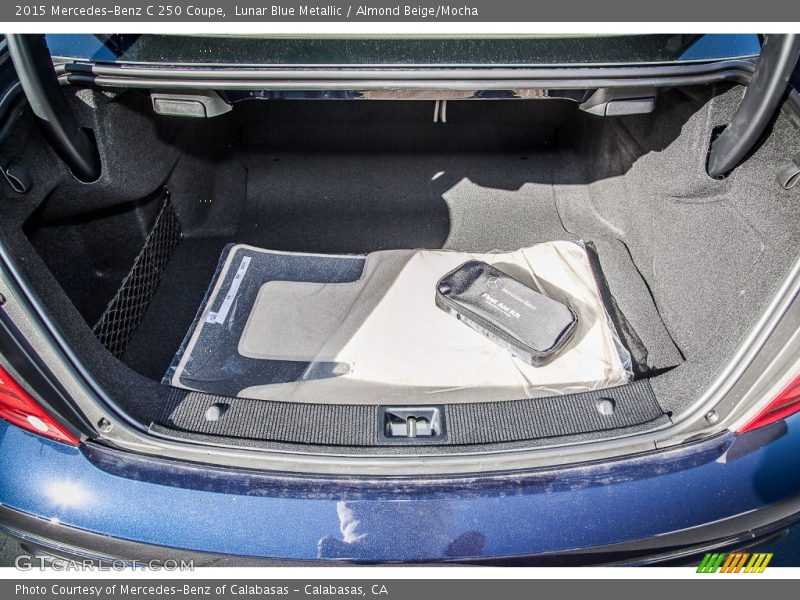 Lunar Blue Metallic / Almond Beige/Mocha 2015 Mercedes-Benz C 250 Coupe