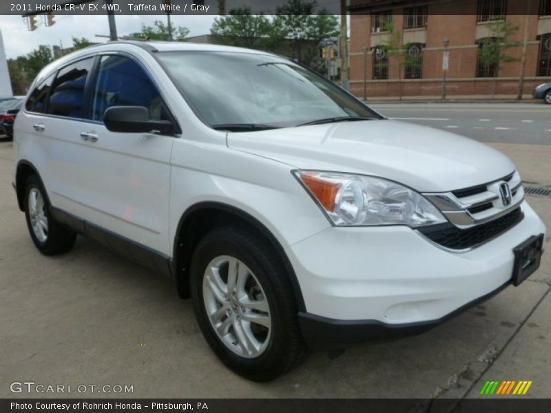 Taffeta White / Gray 2011 Honda CR-V EX 4WD