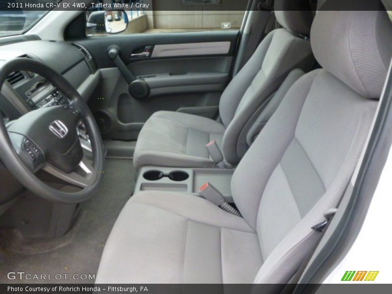 Taffeta White / Gray 2011 Honda CR-V EX 4WD