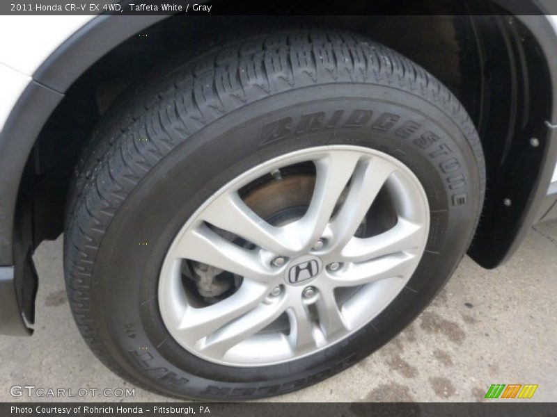 Taffeta White / Gray 2011 Honda CR-V EX 4WD
