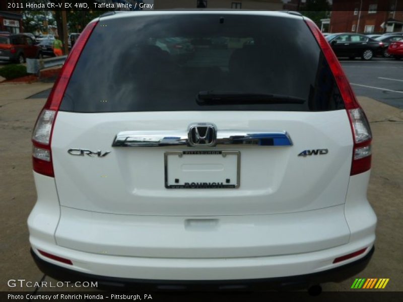 Taffeta White / Gray 2011 Honda CR-V EX 4WD