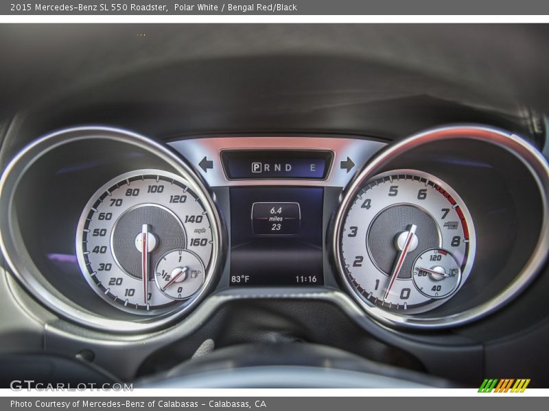 Polar White / Bengal Red/Black 2015 Mercedes-Benz SL 550 Roadster