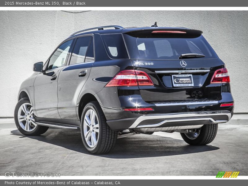 Black / Black 2015 Mercedes-Benz ML 350