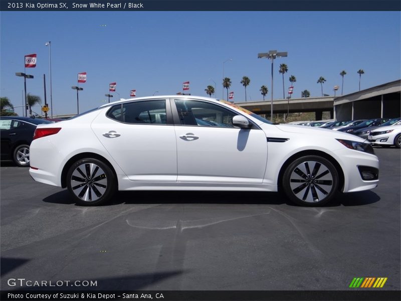 Snow White Pearl / Black 2013 Kia Optima SX