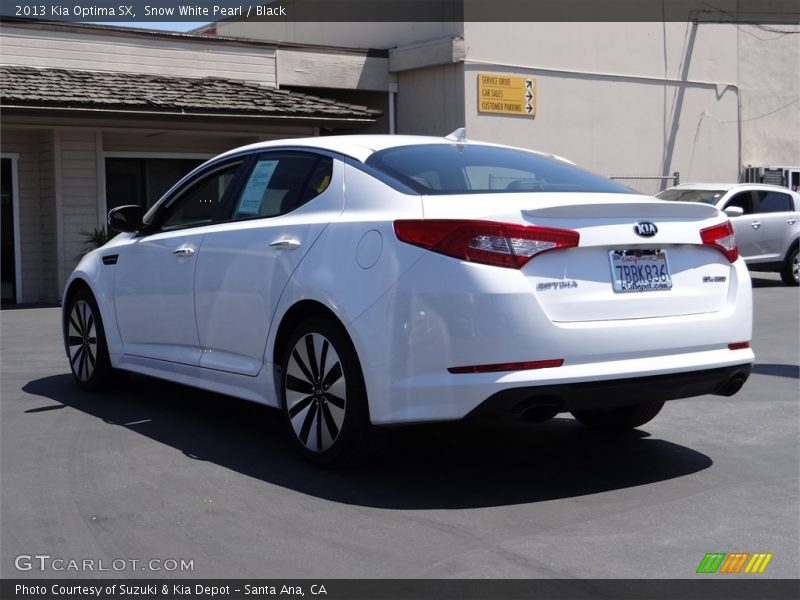 Snow White Pearl / Black 2013 Kia Optima SX